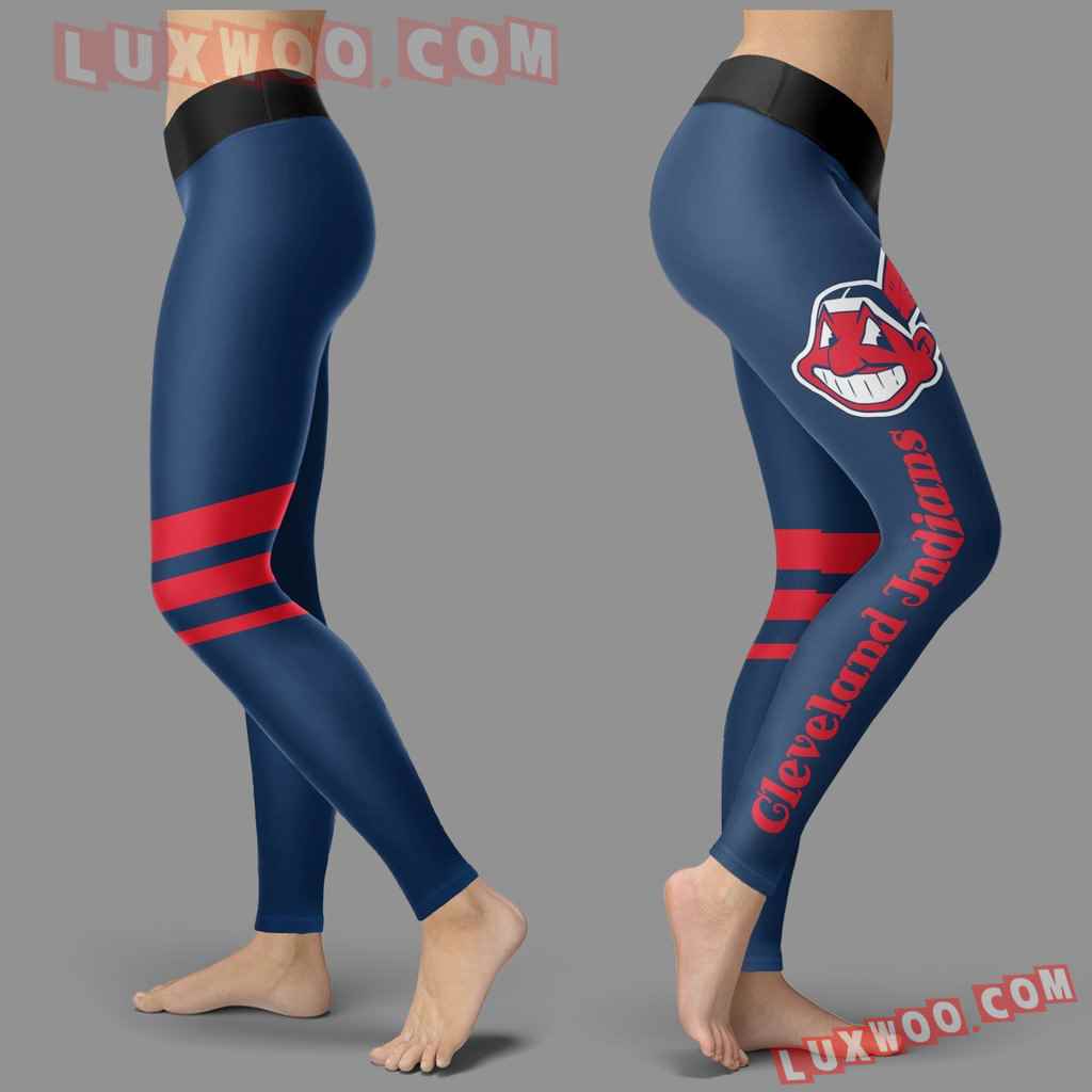 Mlb Cleveland Indians Leggings 3d Custom Print Leggings Sport V3