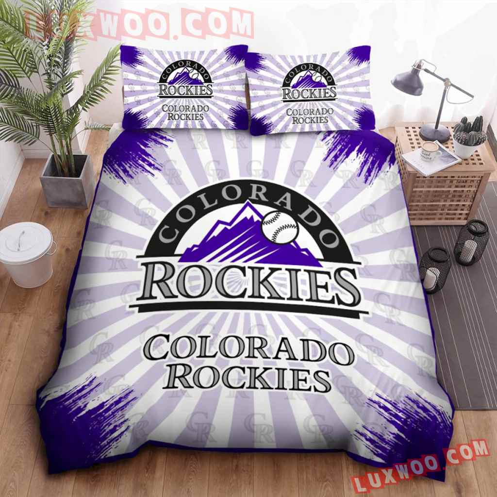 Mlb Colorado Rockies 3d Quilt Bedding Set V1