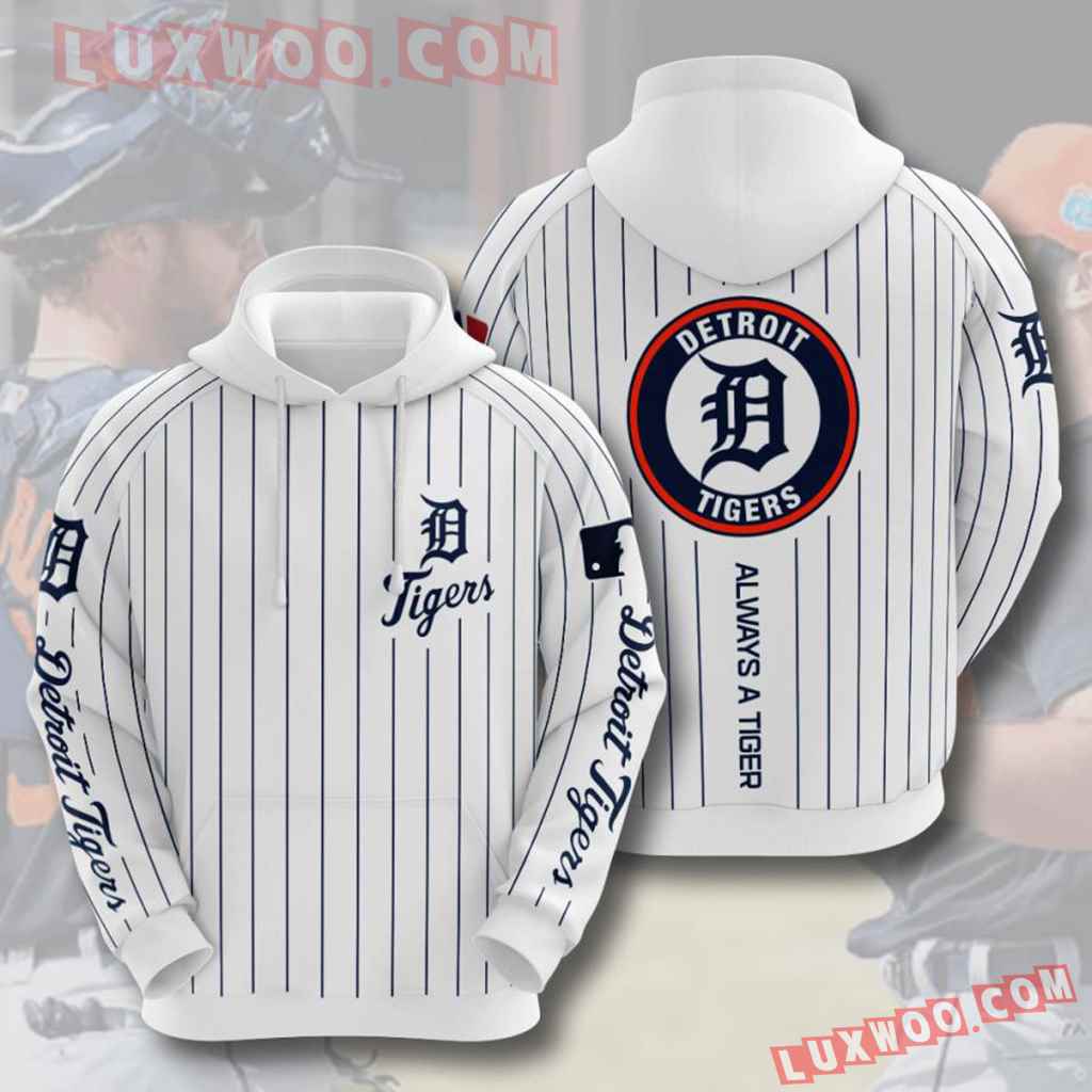 Mlb Detroit Tigers 3d Hoodies Printed Zip Hoodies Sweatshirt Jacket V10