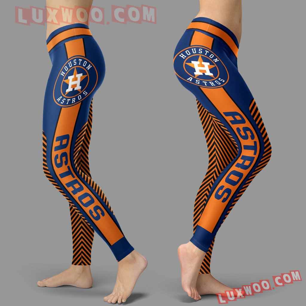 Mlb Houston Astros Leggings 3d Custom Print Leggings Sport V1