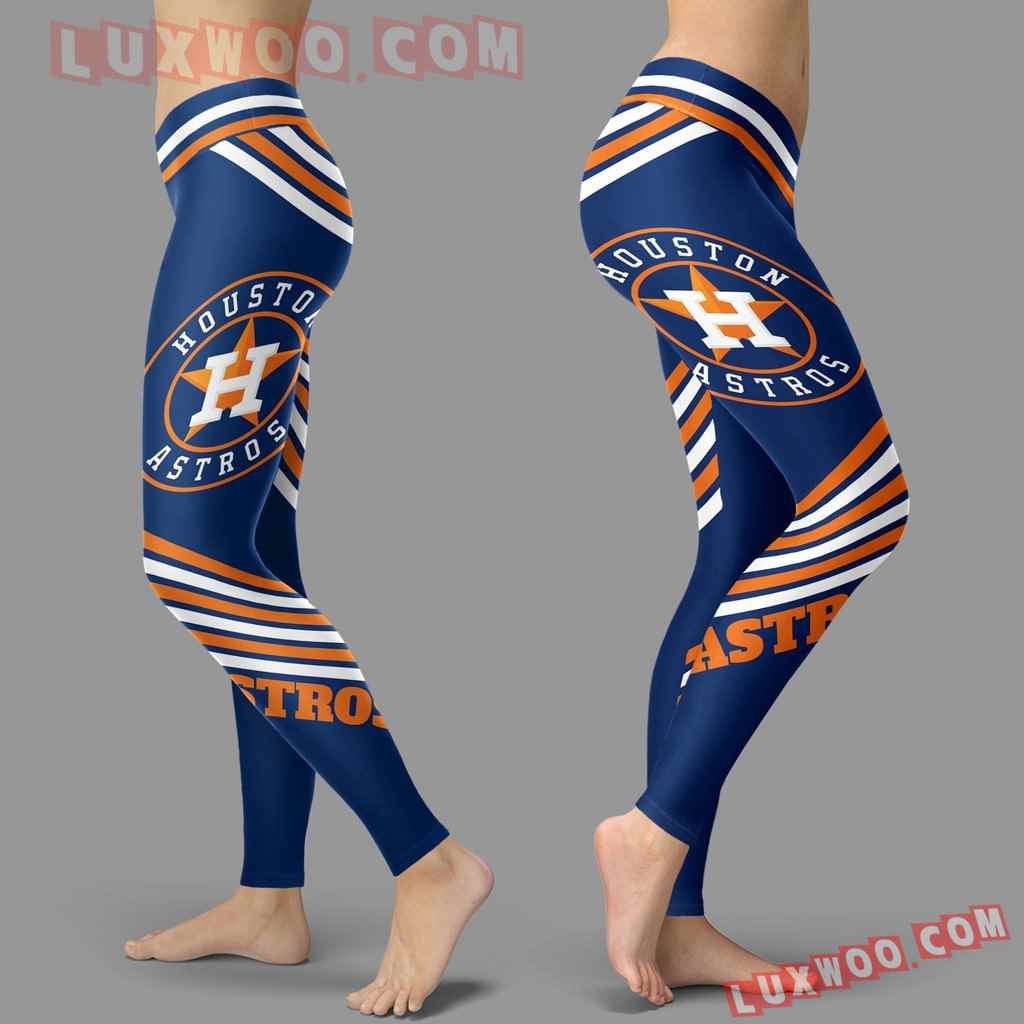 Mlb Houston Astros Leggings 3d Custom Print Leggings Sport V2