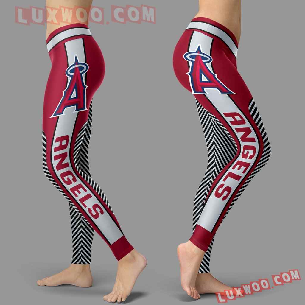 Mlb Los Angeles Angels Leggings 3d Custom Print Leggings Sport V1