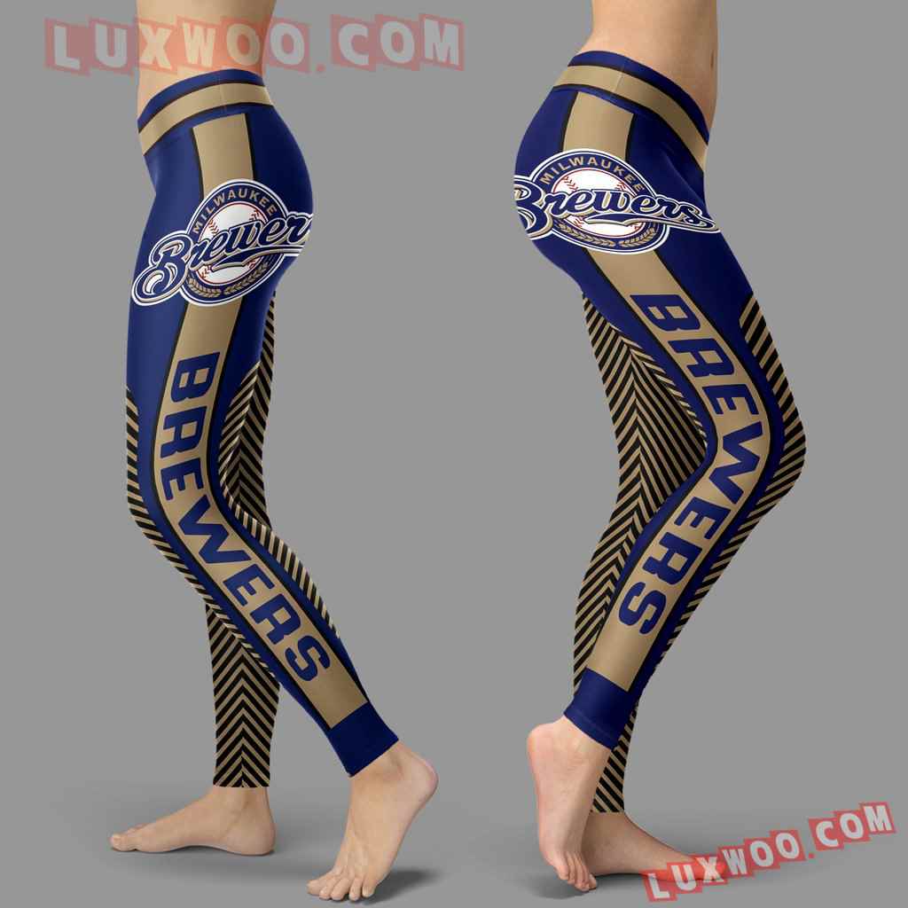 Mlb Milwaukee Brewers Leggings 3d Custom Print Leggings Sport V1