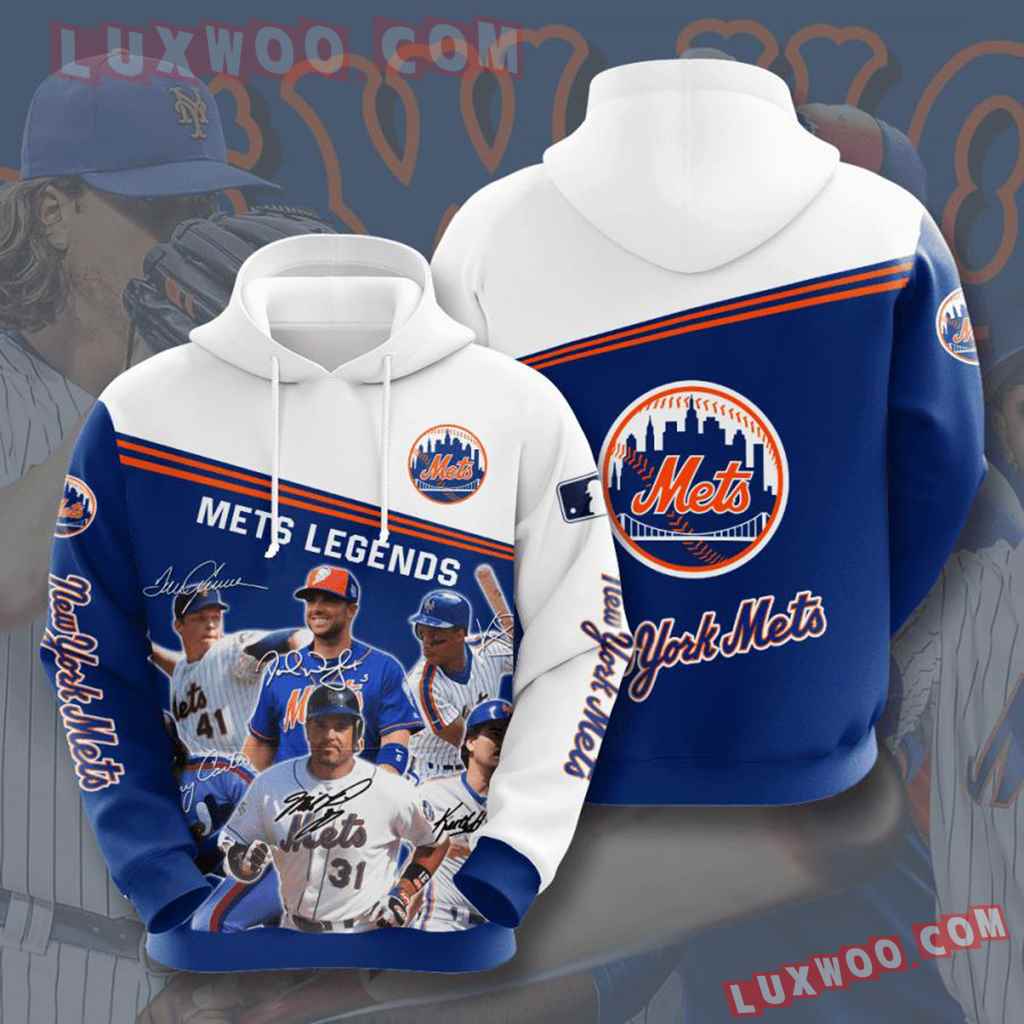Mlb New York Mets 3d Hoodies Printed Zip Hoodies Sweatshirt Jacket V17 Size Up To 5xl
