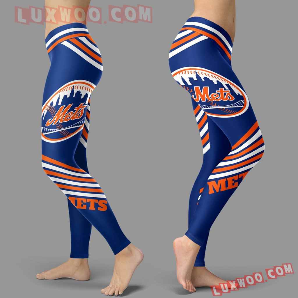 Mlb New York Mets Leggings 3d Custom Print Leggings Sport V2