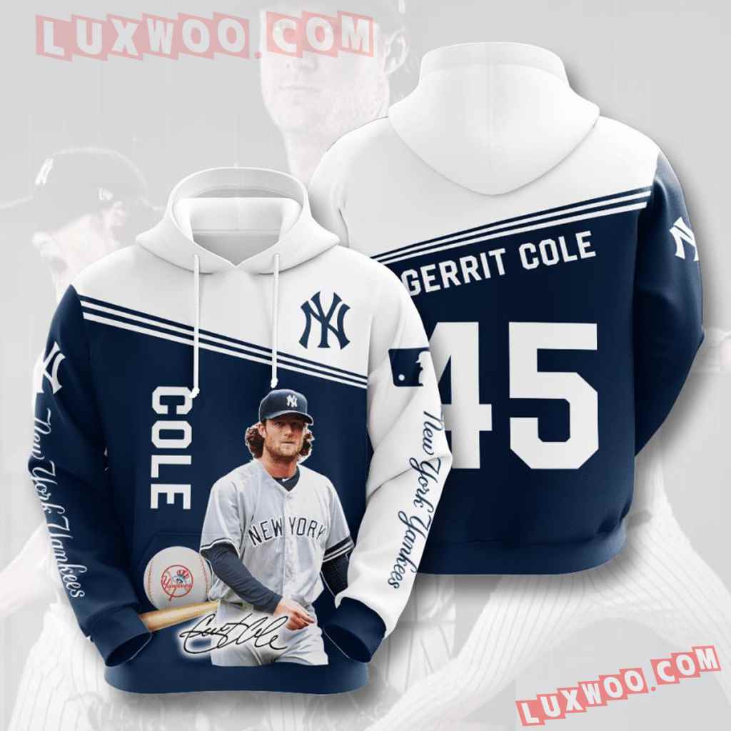 Mlb New York Yankees 3d Hoodies Printed Zip Hoodies Sweatshirt Jacket V30