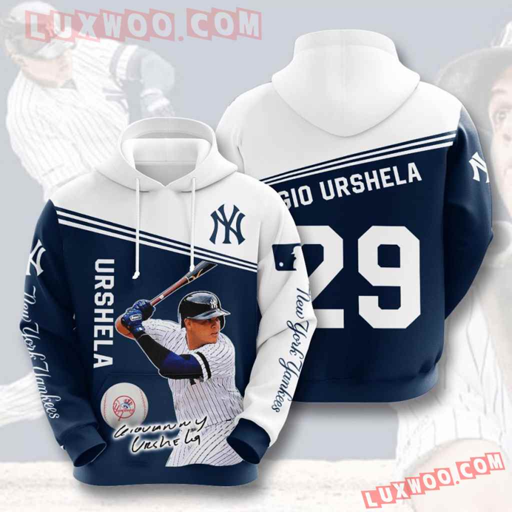 Mlb New York Yankees 3d Hoodies Printed Zip Hoodies Sweatshirt Jacket V33