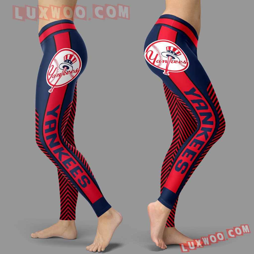 Mlb New York Yankees Leggings 3d Custom Print Leggings Sport V1