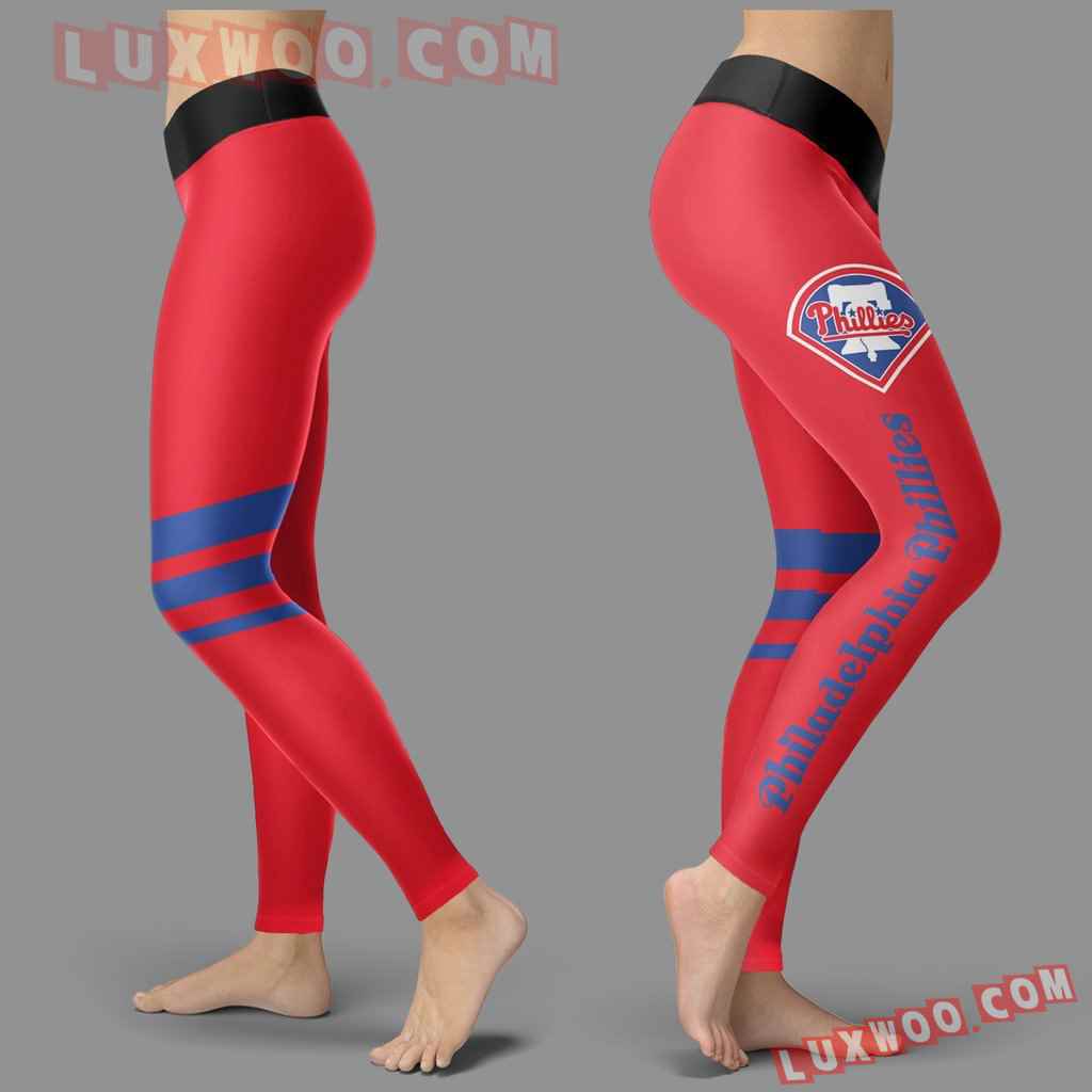 Mlb Philadelphia Phillies Leggings 3d Custom Print Leggings Sport V3