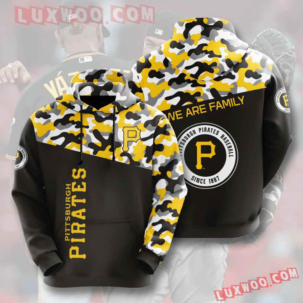 Mlb Pittsburgh Pirates 3d Hoodies Printed Zip Hoodies Sweatshirt Jacket V3