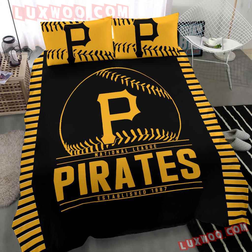 Mlb Pittsburgh Pirates 3d Quilt Bedding Set V2