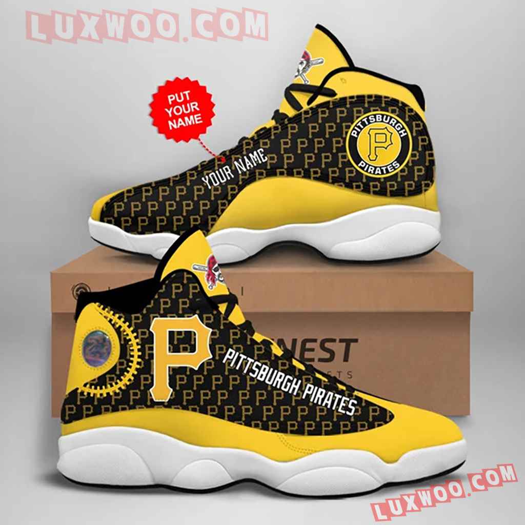 Mlb Pittsburgh Pirates Air Jordan 13 Custom Shoes Sneaker V2 Personalized