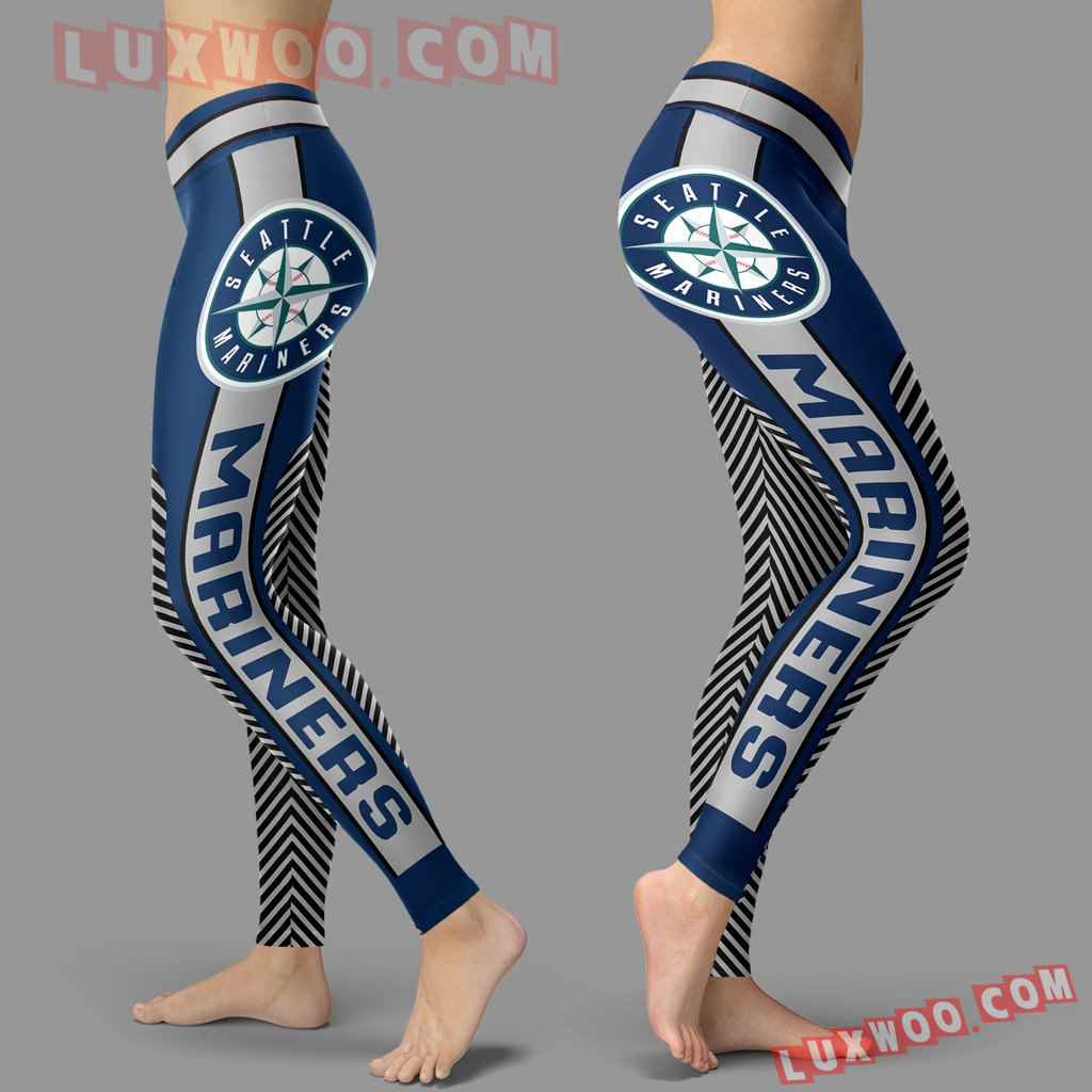 Mlb Seattle Mariners Leggings 3d Custom Print Leggings Sport V1