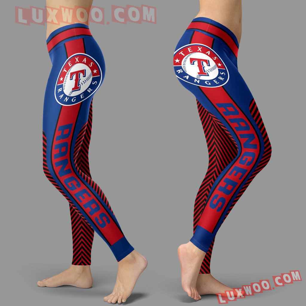 Mlb Texas Rangers Leggings 3d Custom Print Leggings Sport V1