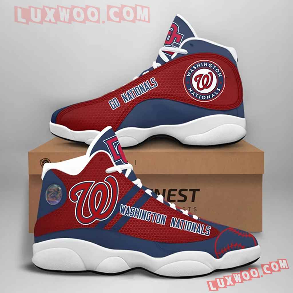 Mlb Washington Nationals Air Jordan 13 Custom Shoes Sneaker V1