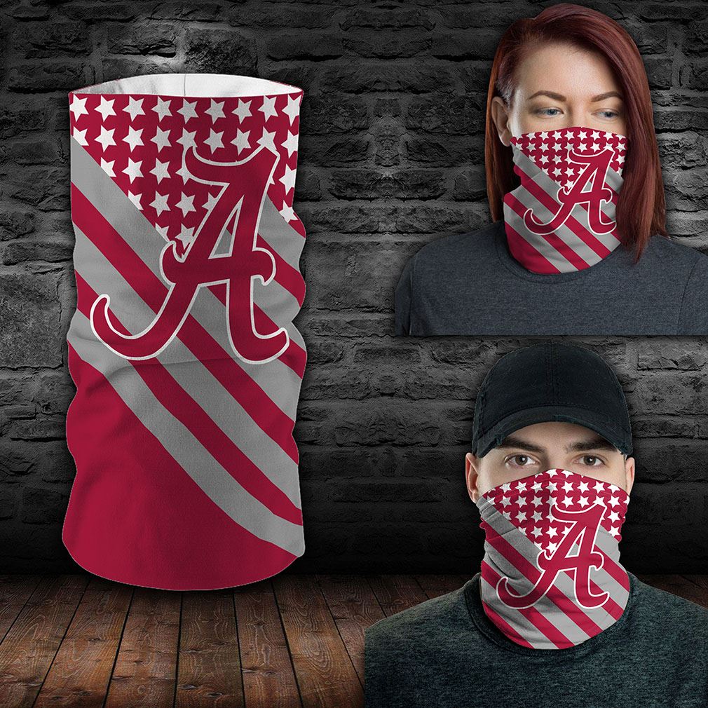 Alabama Crimson Tide Ncaa Sport Neck Gaiter Flag America Bandana