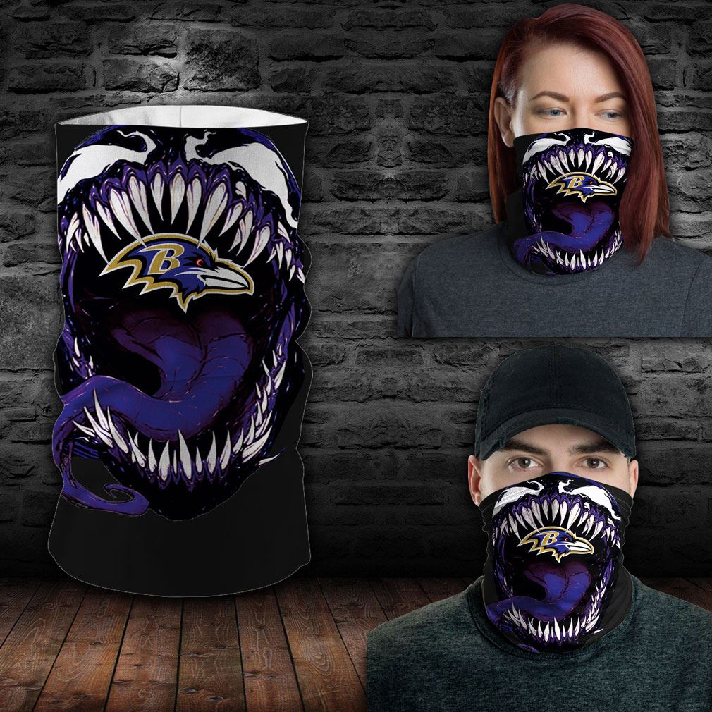 Baltimore Ravens Nfl Sport Neck Gaiter Venom Movie Bandana