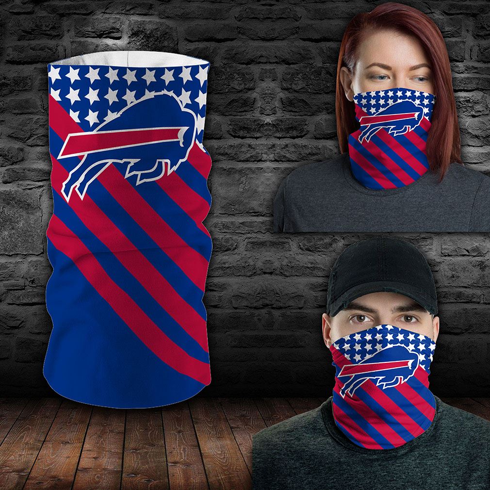 Buffalo Bills Nfl Sport Neck Gaiter Flag America Bandana