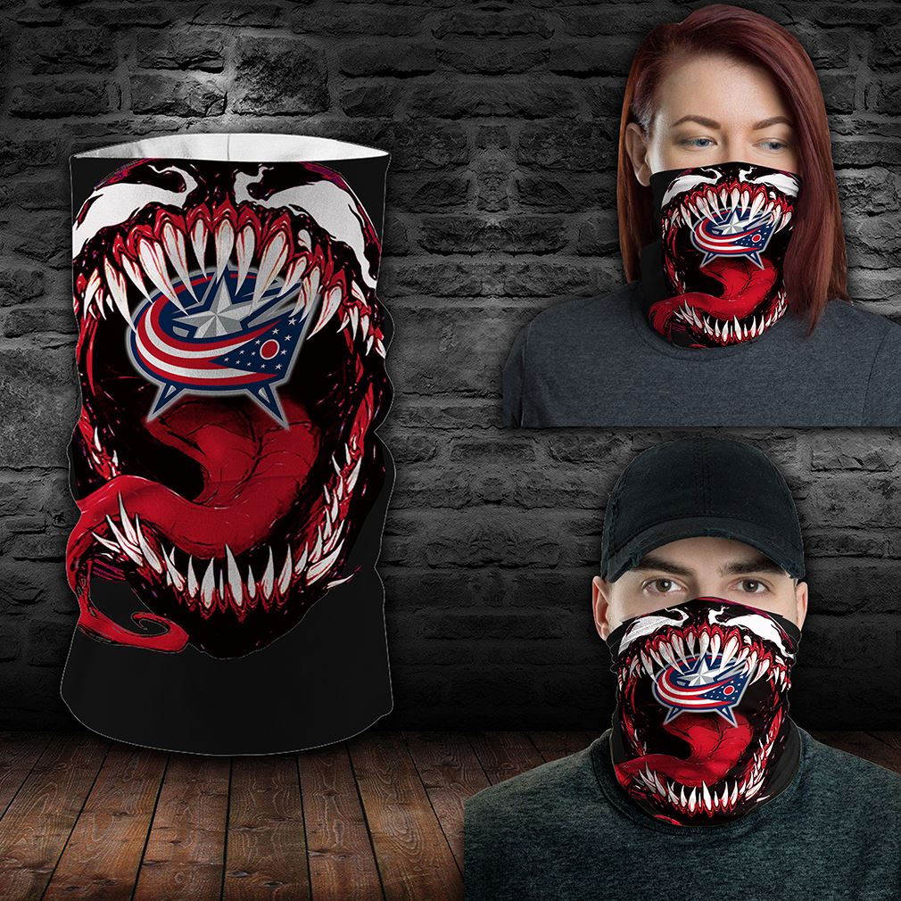 Columbus Blue Jackets Nhl Sport Neck Gaiter Venom Movie Bandana