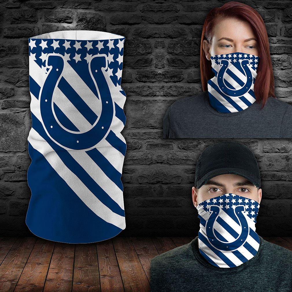 Indianapolis Colts Nfl Sport Neck Gaiter Flag America Bandana