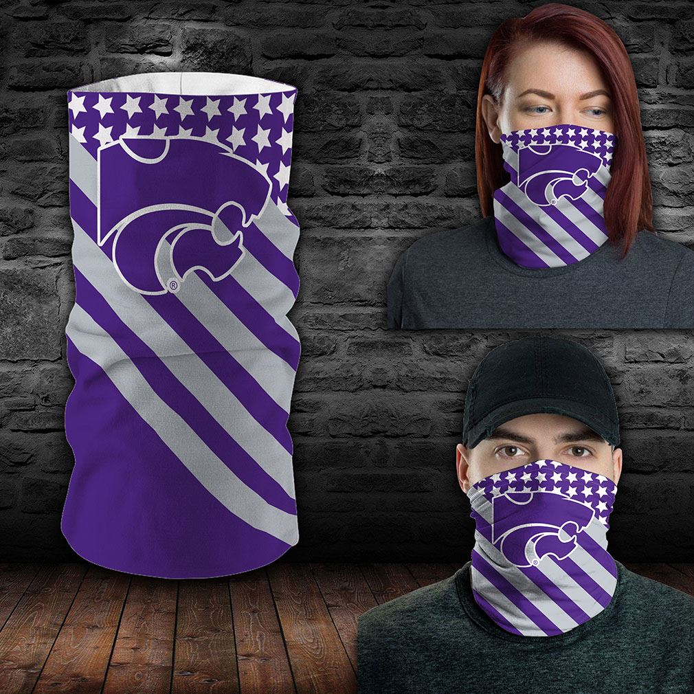 Kansas State Wildcats Ncaa Sport Neck Gaiter Flag America Bandana