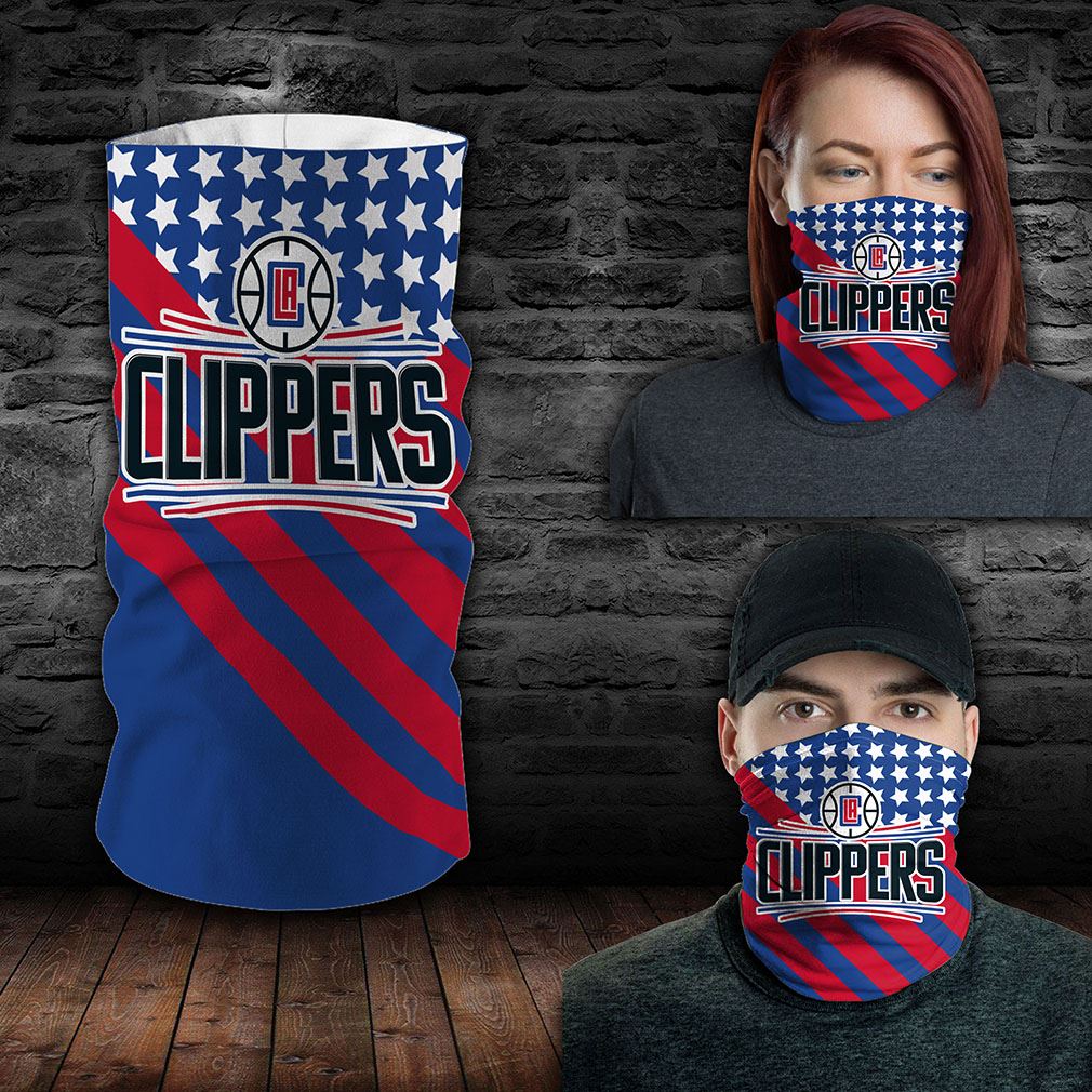 Los Angeles Clippers Nba Sport Neck Gaiter Flag America Bandana