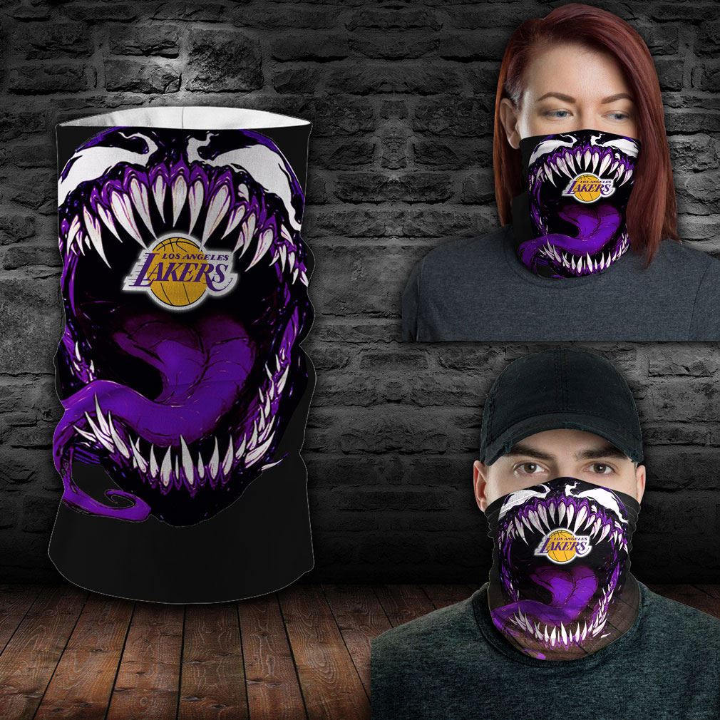 Los Angeles Lakers Nba Sport Neck Gaiter Venom Movie Bandana