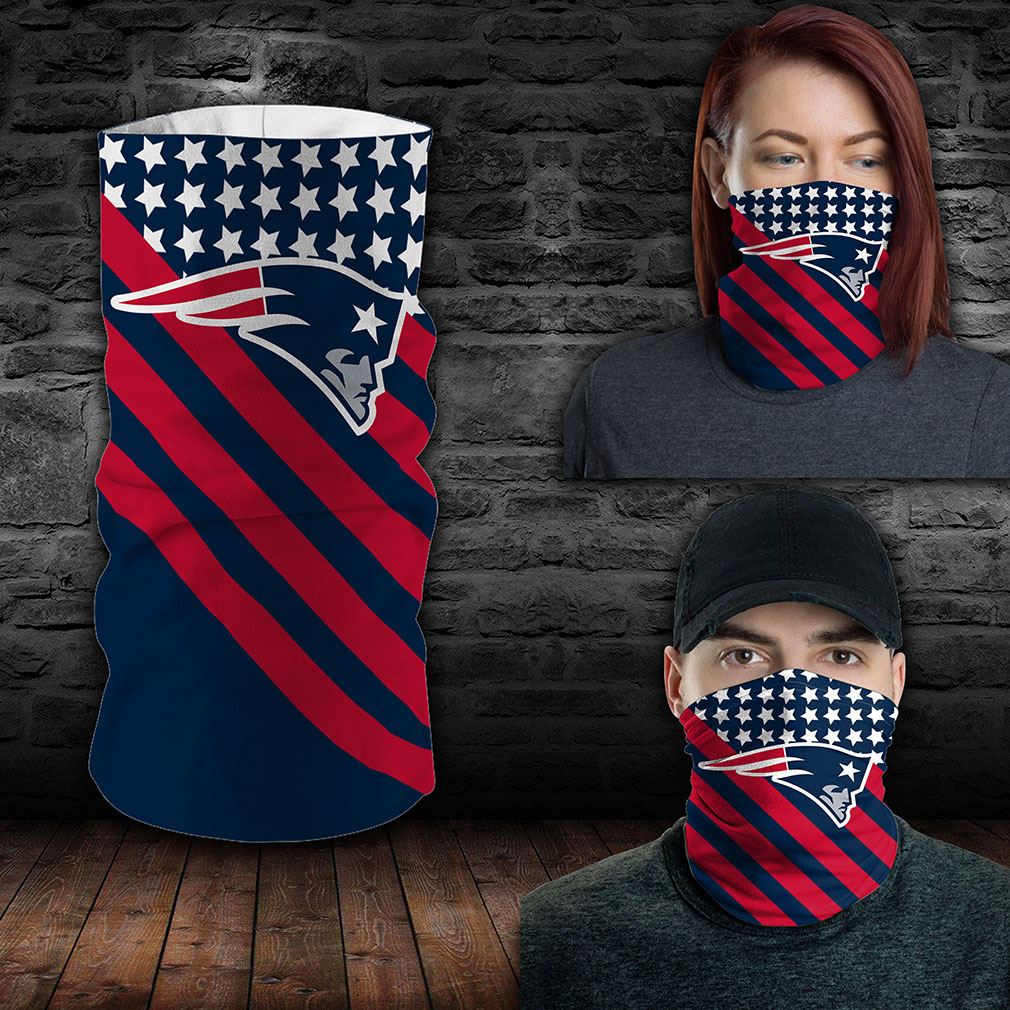 New England Patriots Nfl Sport Neck Gaiter Flag America Bandana