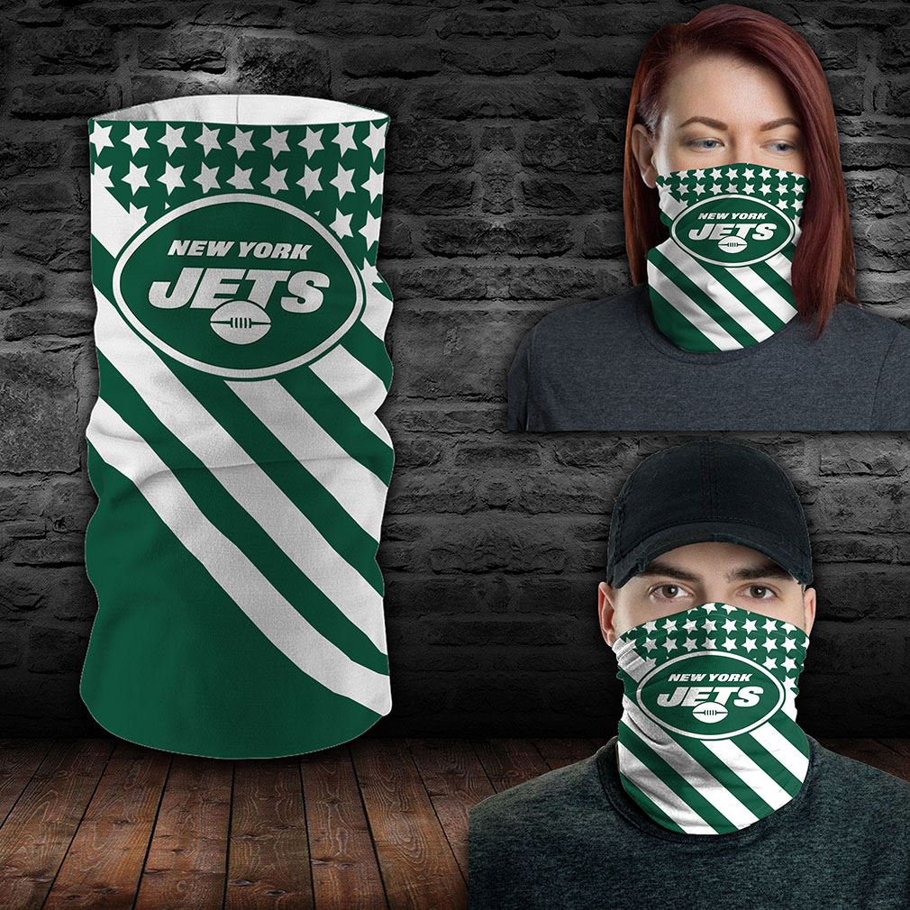 New York Jets Nfl Sport Neck Gaiter Flag America Bandana