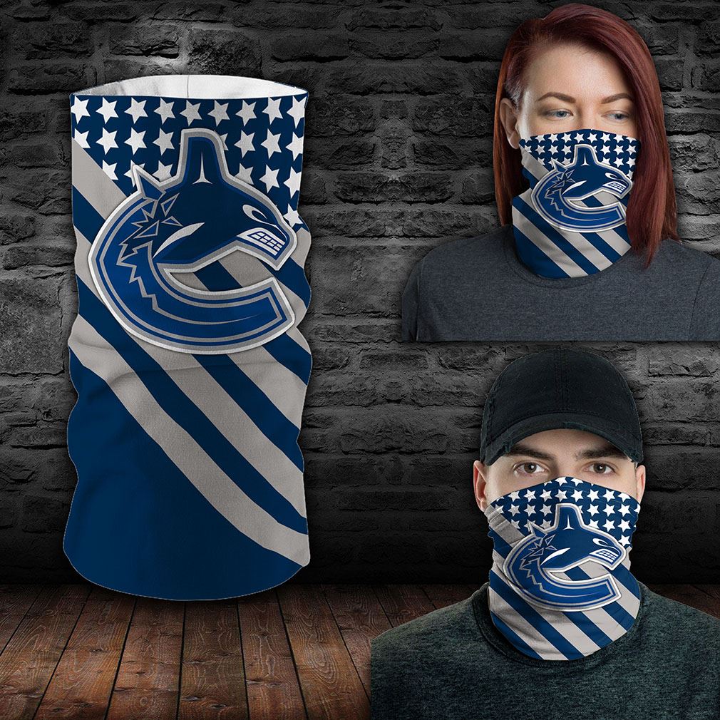 Vancouver Canucks Nhl Sport Neck Gaiter Flag America Bandana