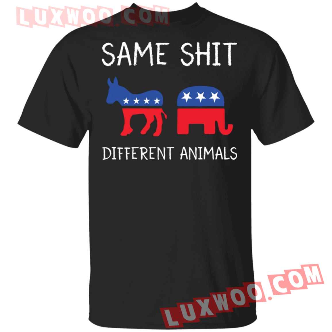Democrat Republican Same Shit Different Animals Shirt