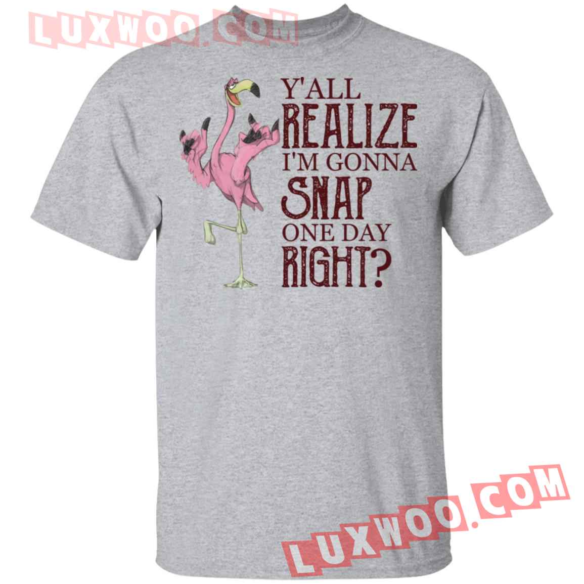 Flamingo Yall Realize Im Gonna Snap One Day Right Shirt