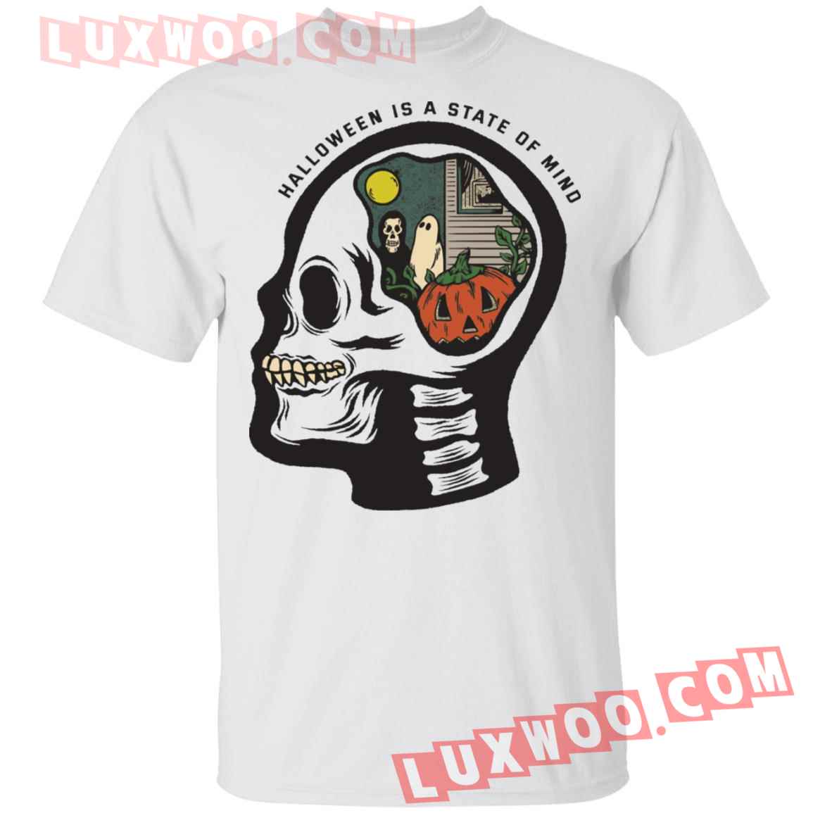 Halloween Is A State Of Mind Skull Shirt