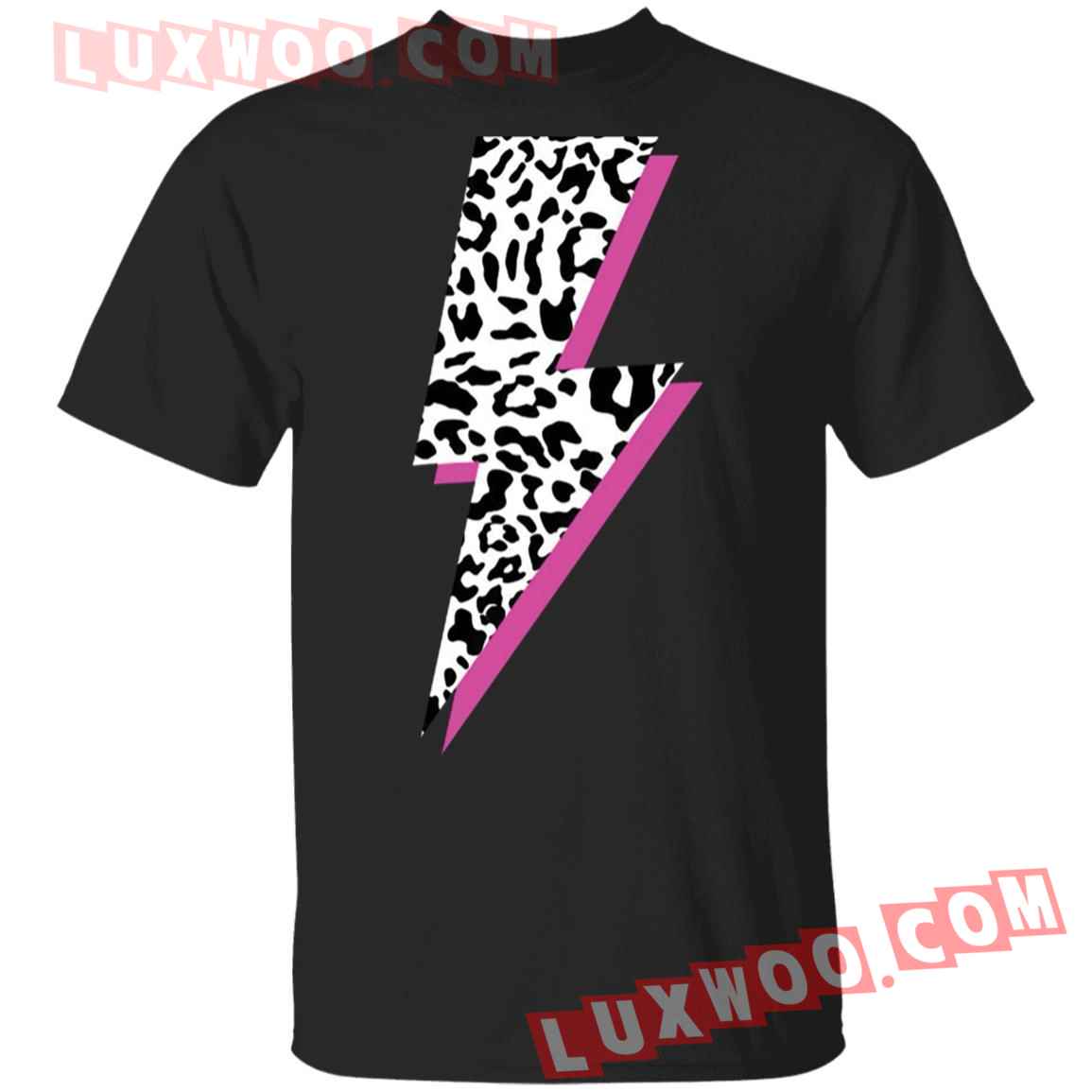 Leopard Lightning Bolt Pink Shadow Shirt