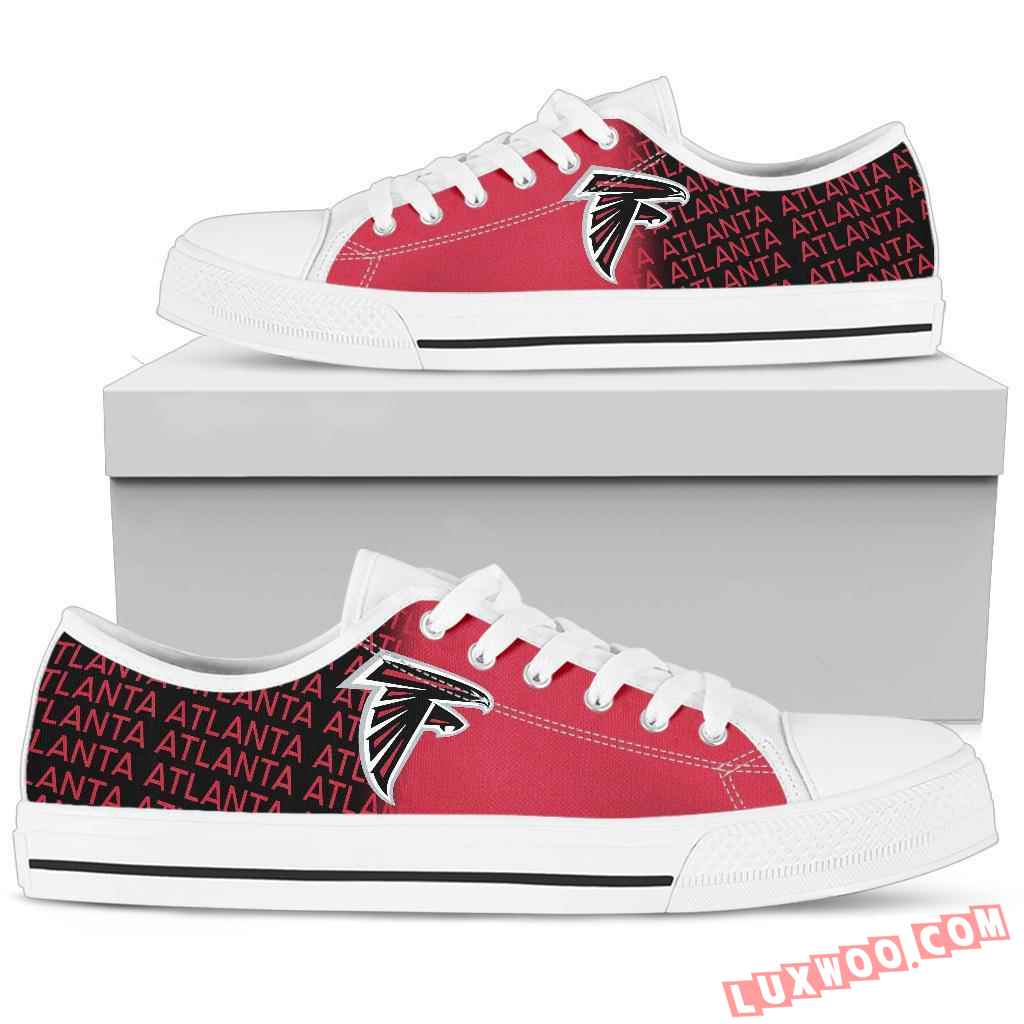 Nfl Atlanta Falcons Low Top Shoes Sneaker Sport V1