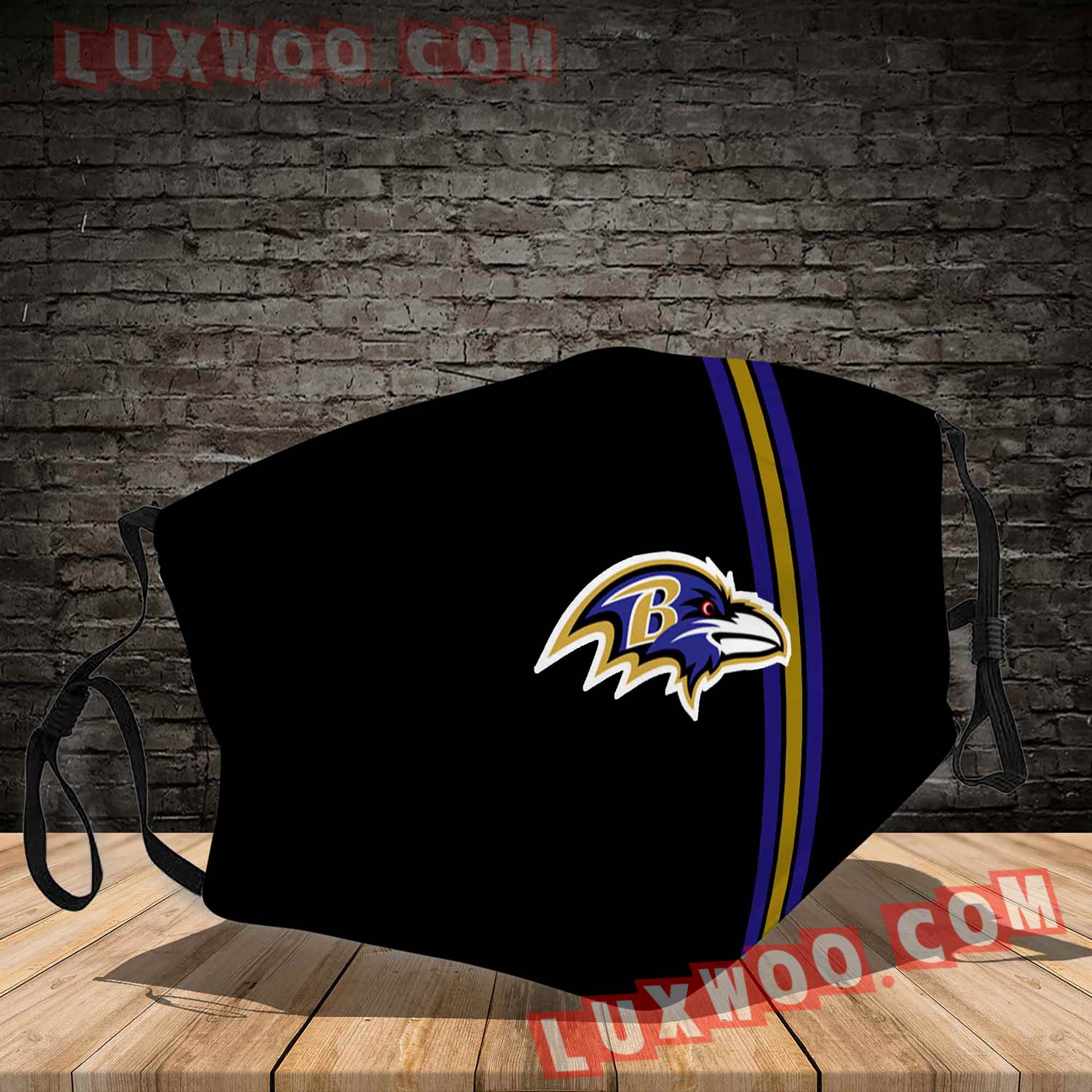 Baltimore Ravens 3d Face Mask V4 - Luxwoo.com