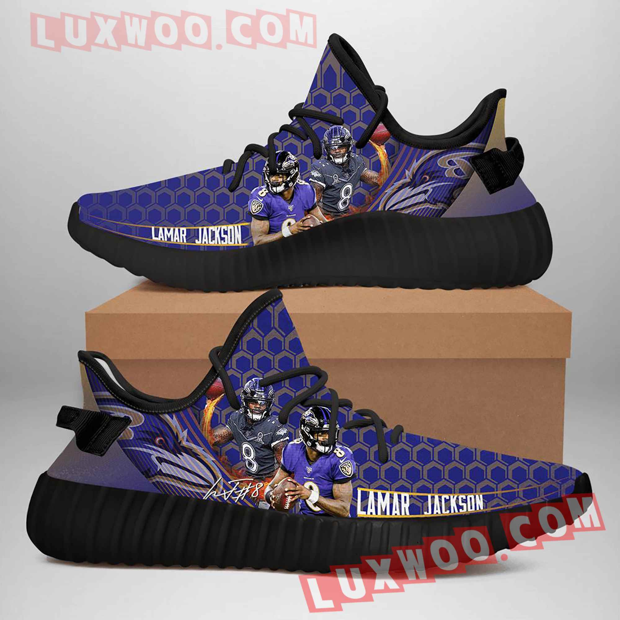 Baltimore Ravens Nfl Yezzy Custom Shoes Sneaker V5