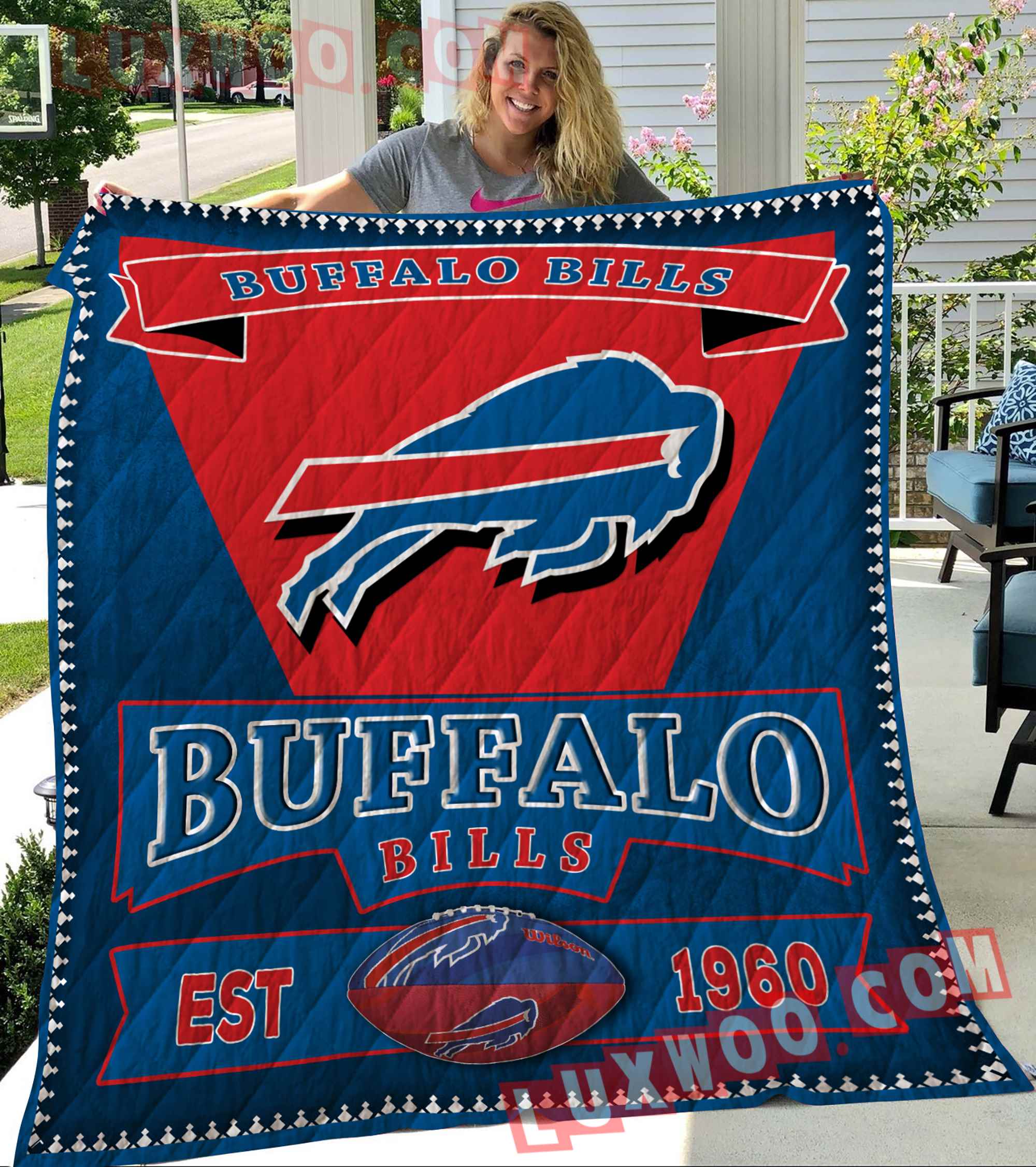 Buffalo Bills Nfl 3d Quilt Blanket V3