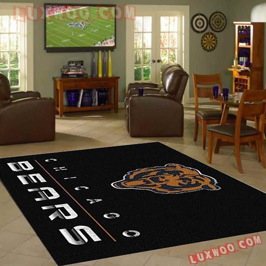 Chicago Bears Nfl 3d Living Room Rugs V3