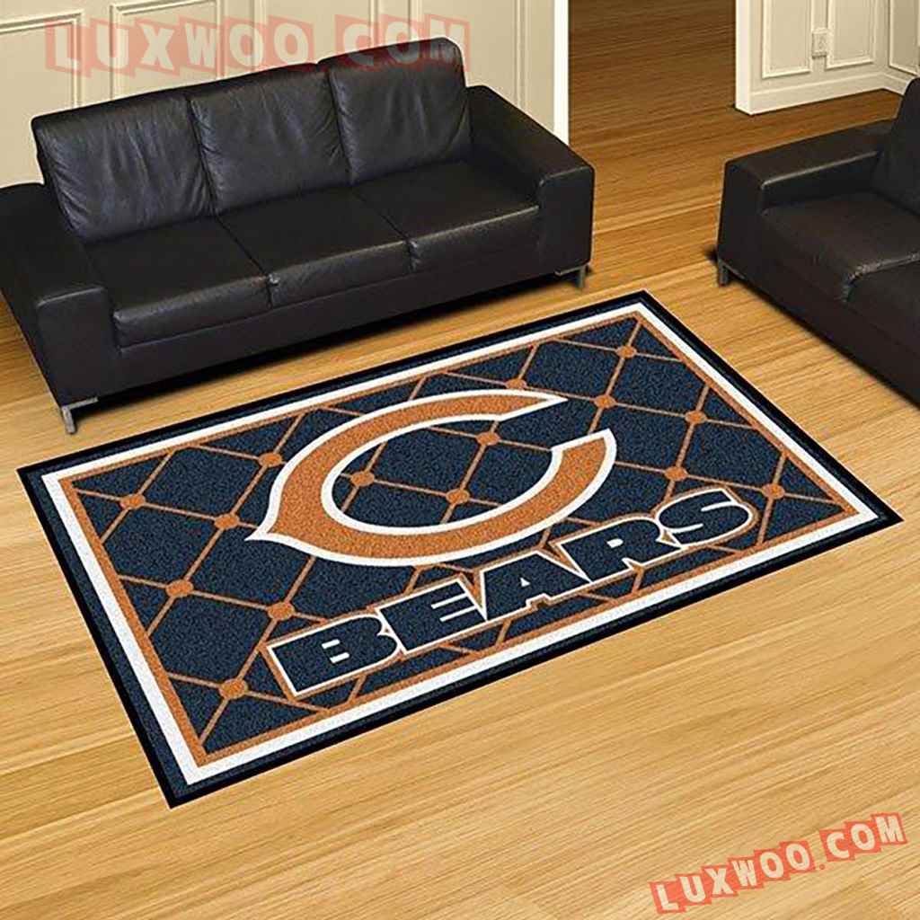 Chicago Bears Nfl 3d Living Room Rugs V4