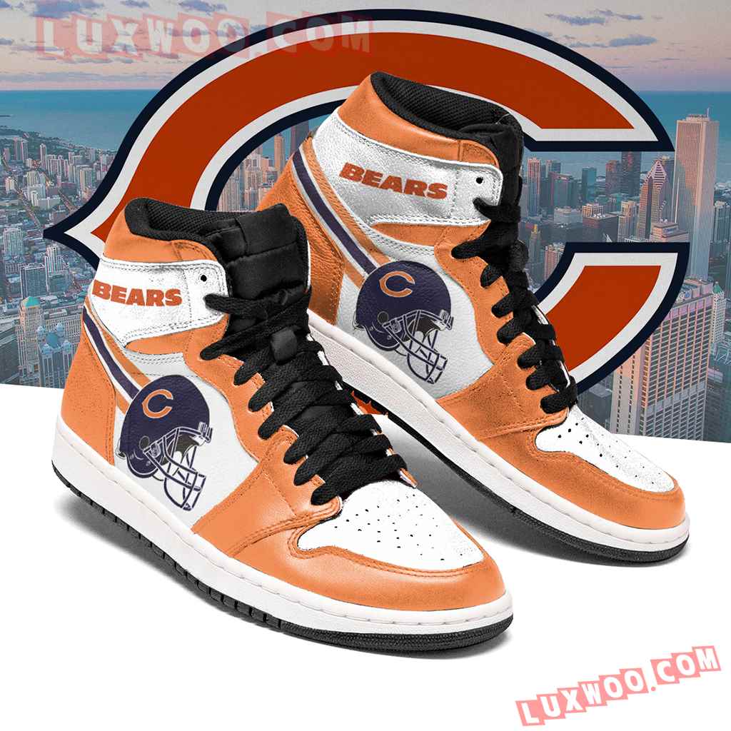 Chicago Bears Nfl Air Jordan 1 Custom Shoes Sneaker V6