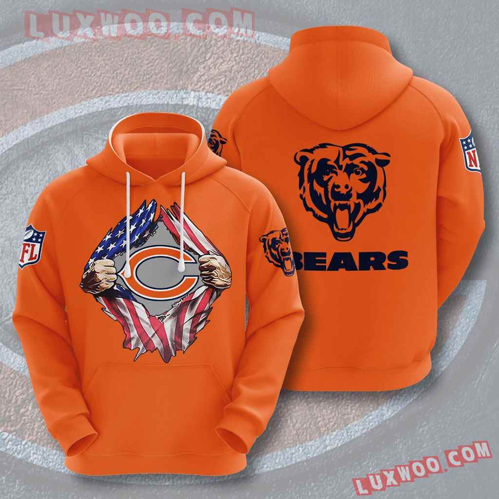 Chicago Bears Nfl Custom All Over Print 3d Pullover Hoodie V20