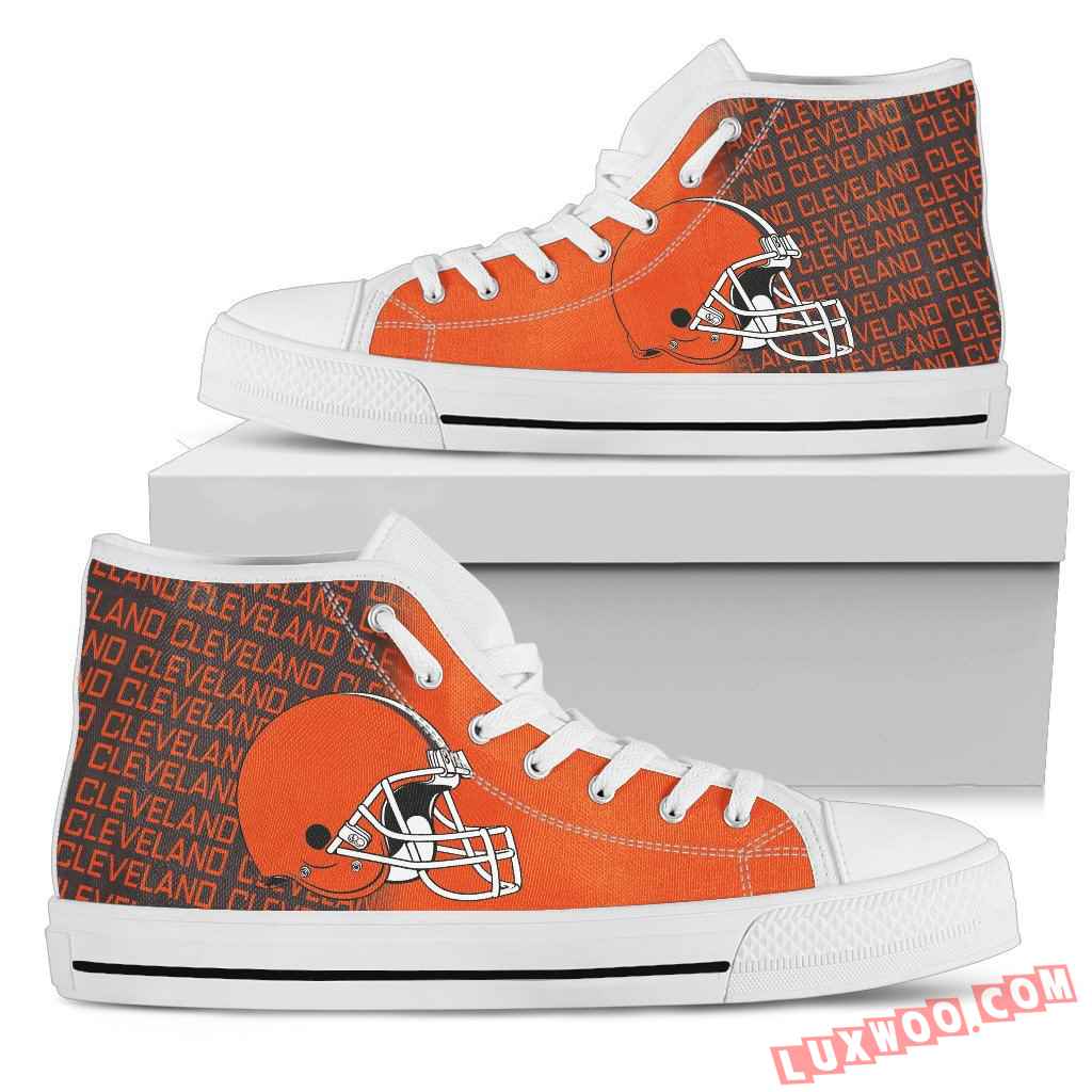 Nfl Cleveland Browns High Top Shoes