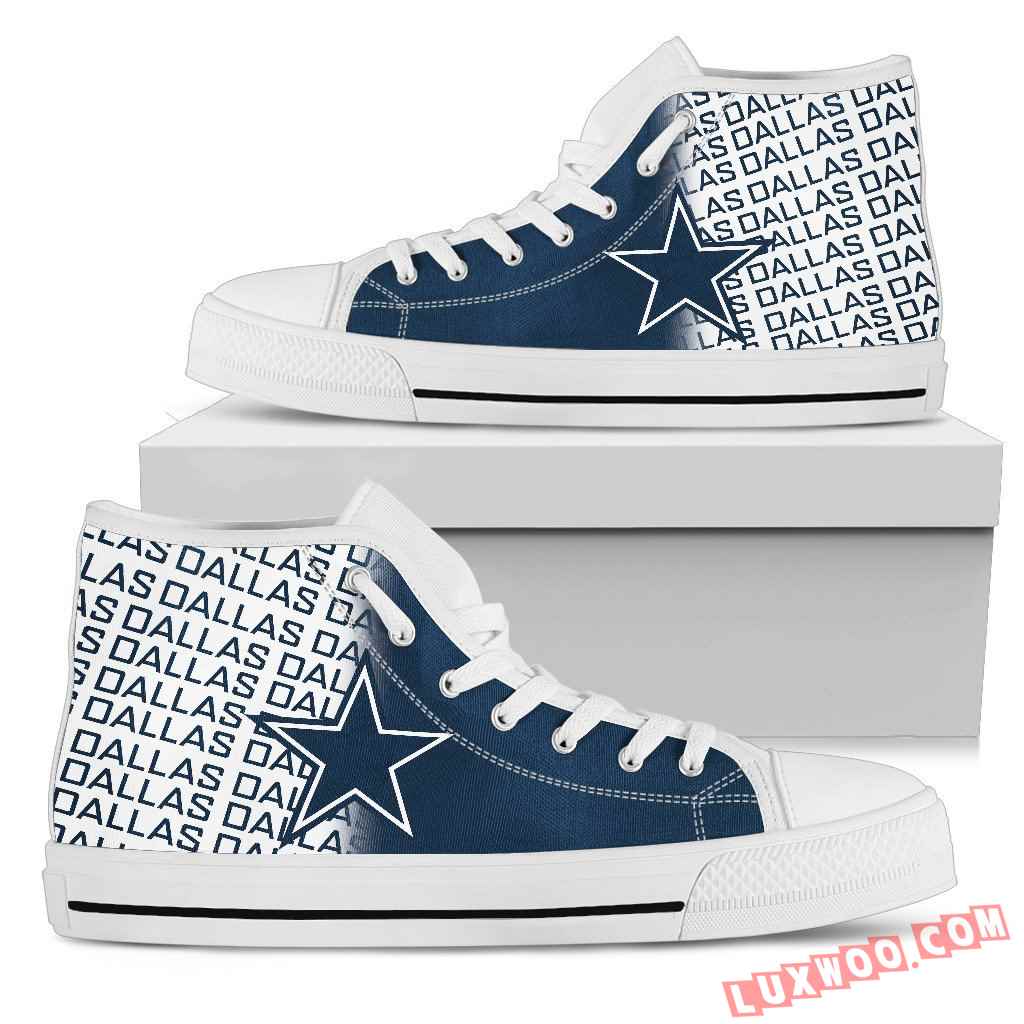 Nfl Dallas Cowboys High Top Shoes