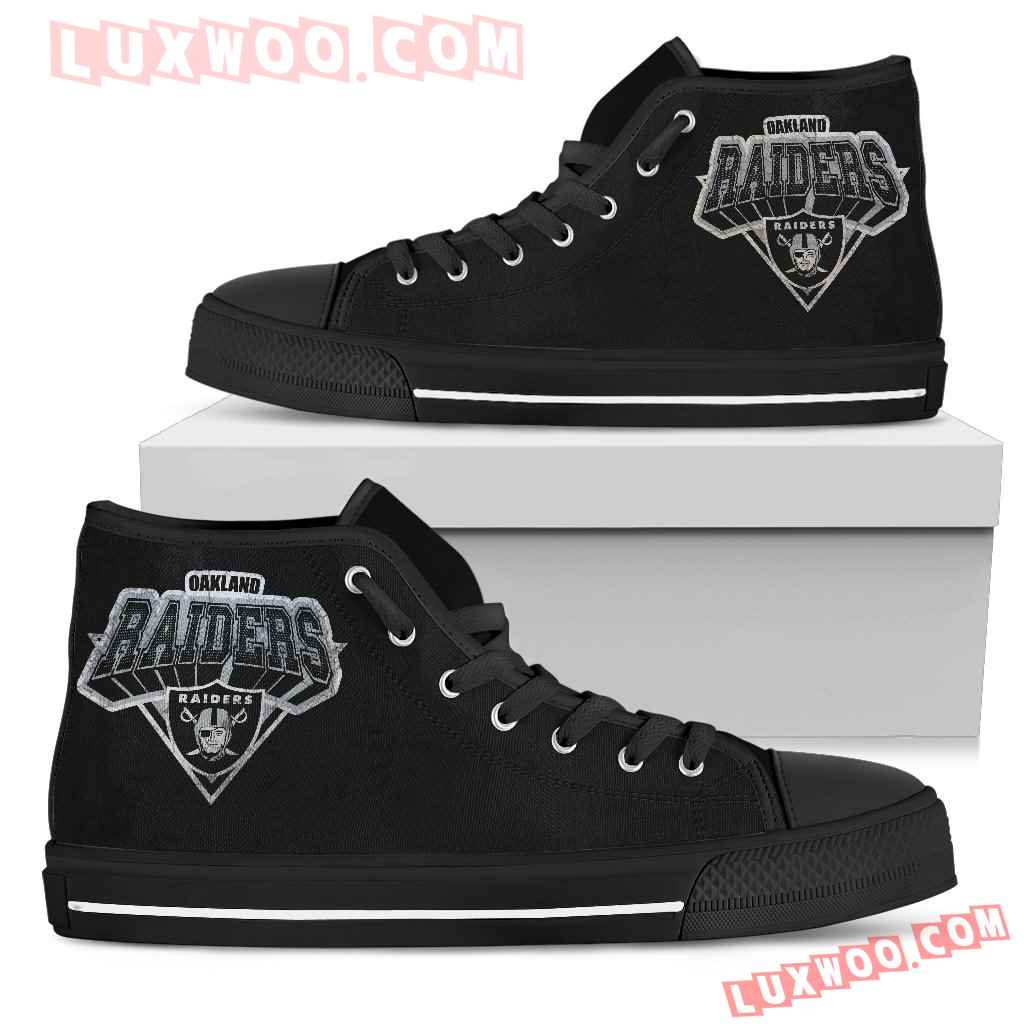 Oakland Raiders High Top Shoes - Luxwoo.com