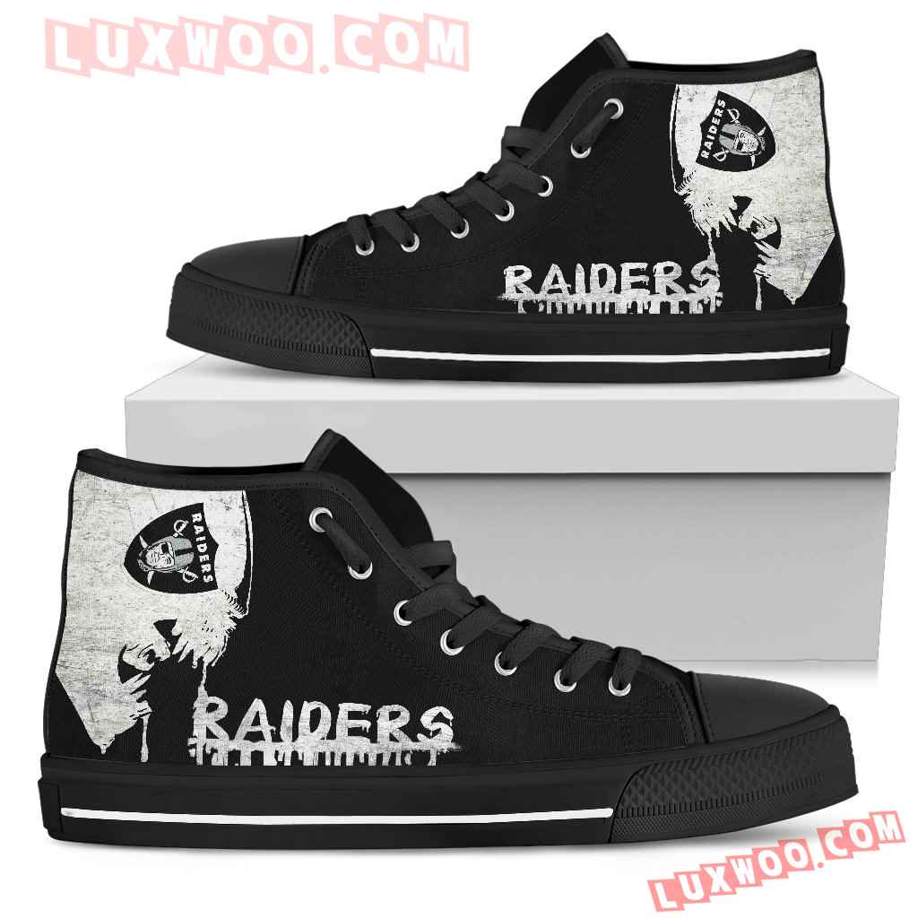 Alien Movie Oakland Raiders High Top Shoes