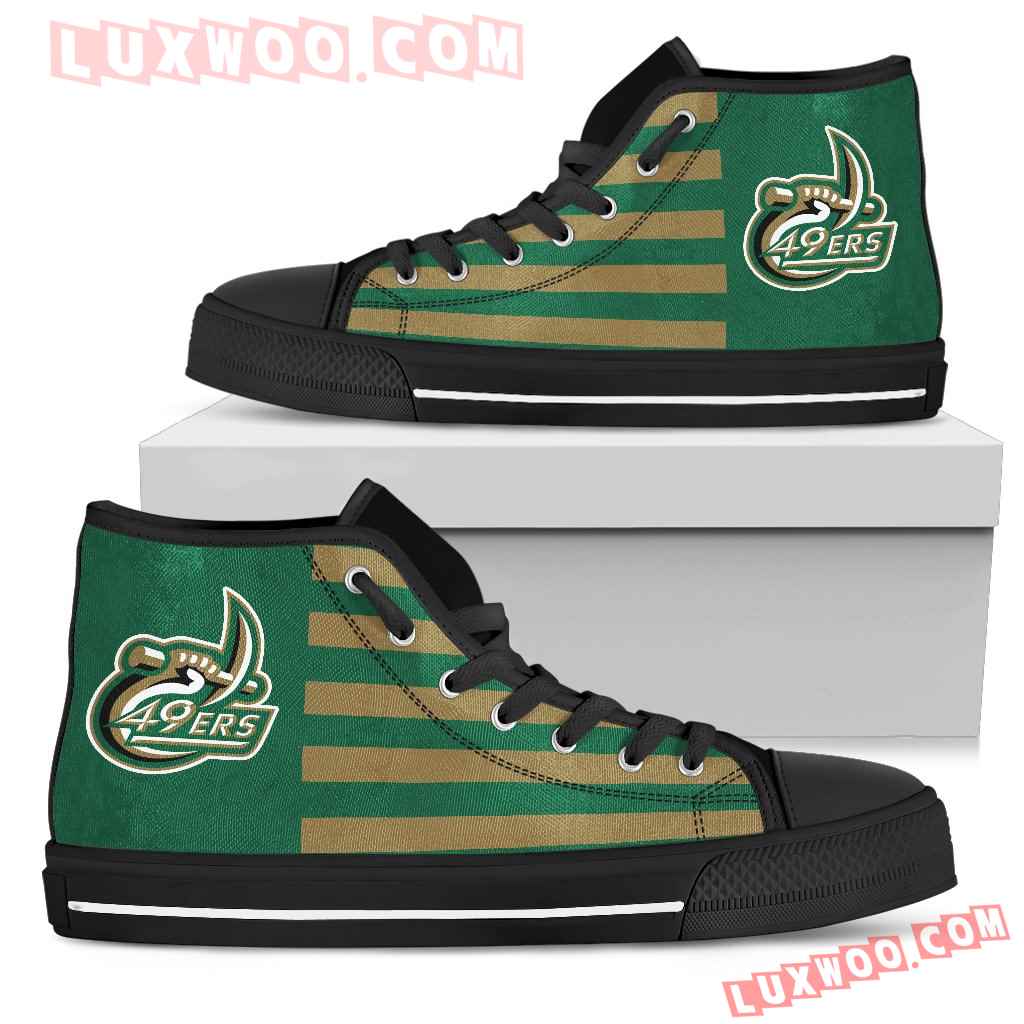 American Flag Charlotte 49ers High Top Shoes