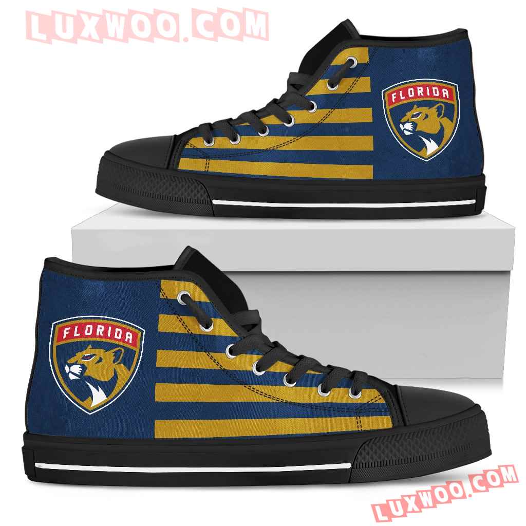 American Flag Florida Panthers High Top Shoes