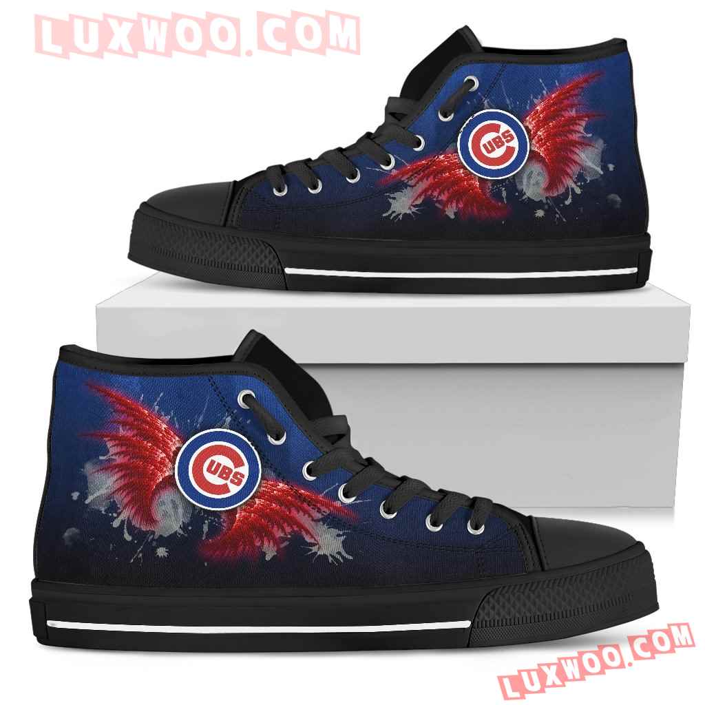 Angel Wings Chicago Cubs High Top Shoes