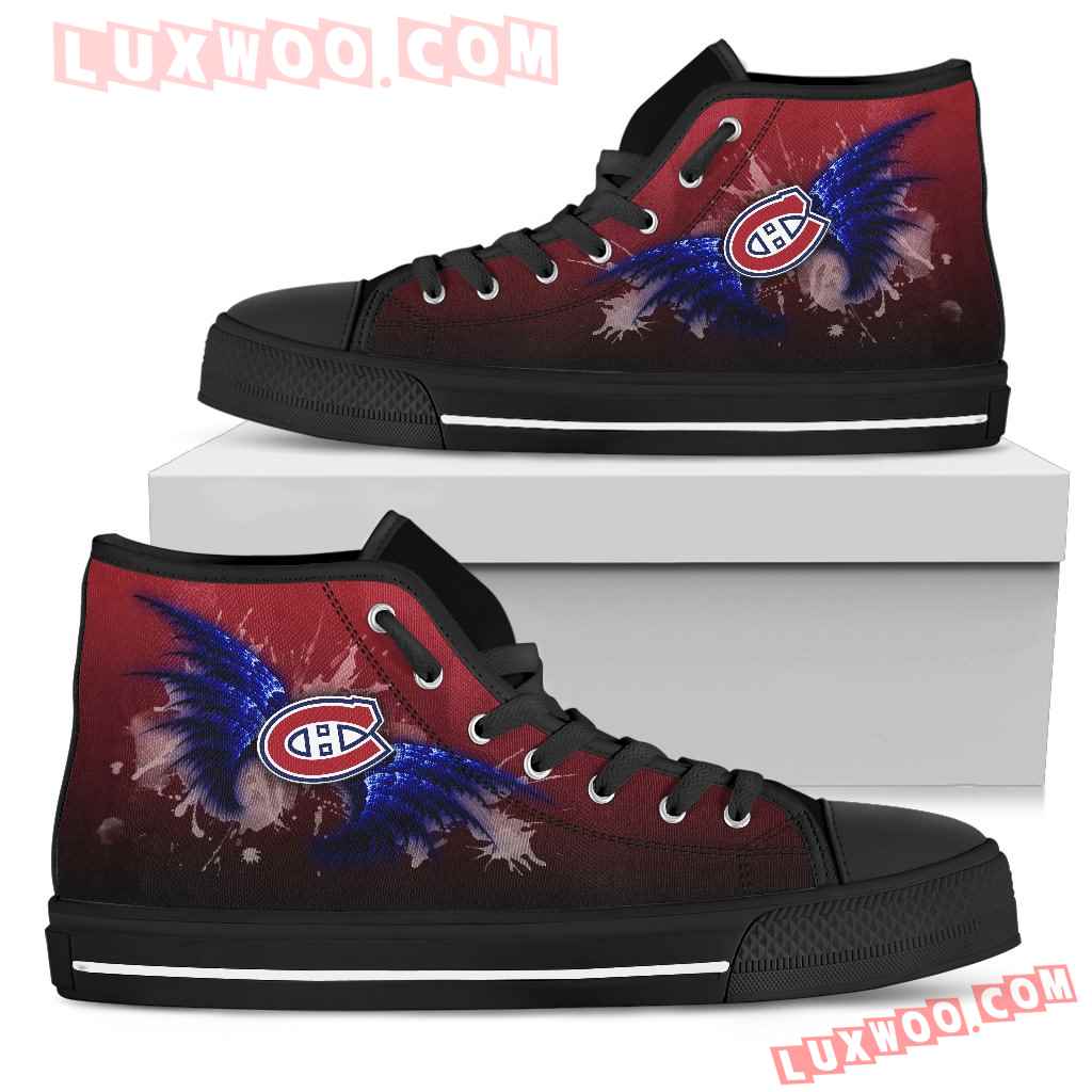 Angel Wings Montreal Canadiens High Top Shoes